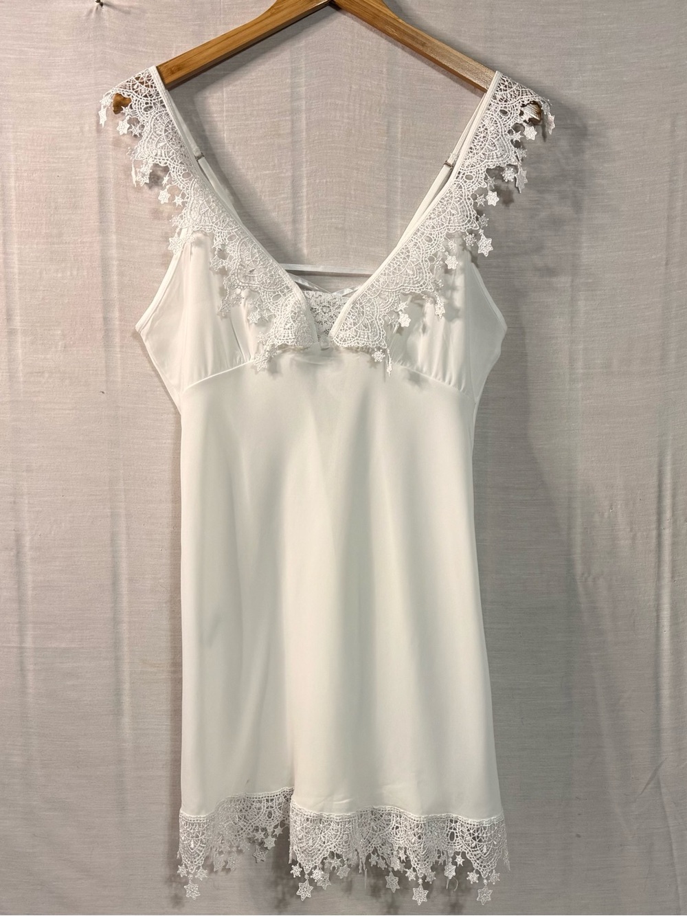 Fruit de la Passion Brazil Luxury Satin Lace Chemise NWOT